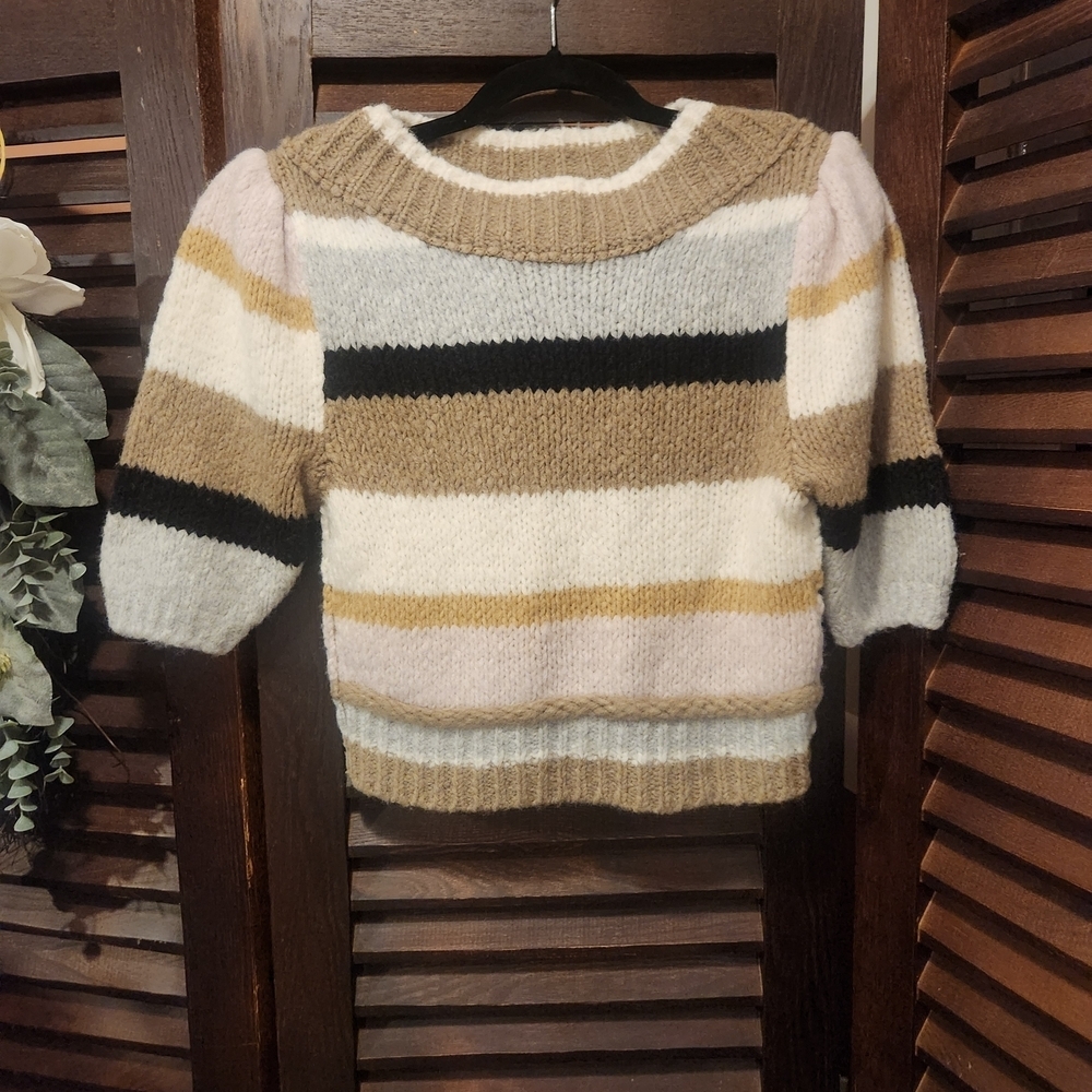 Free People Multicolor Striped Sweater